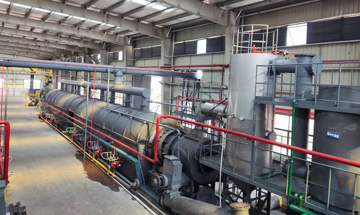 Tire oil refining equipment