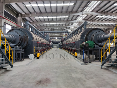 Chongqing 50t/d continuous waste tire refining equipment officially put into operation