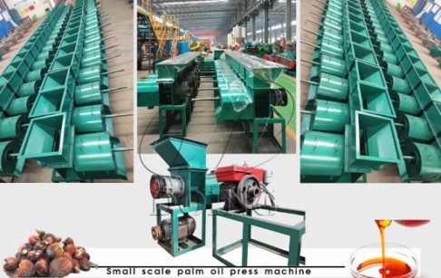 A Cote d'Ivoire customer successfully ordered 500kg/h diesel engine powered palm oil expeller from Henan Glory company