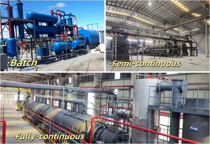 Three types of DOING plastic oil pyrolysis plant