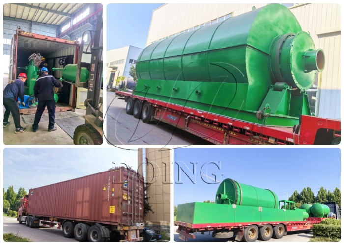 semi-continuous waste tire pyrolysis equipment