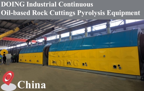 DOING Industrial Continuous Intelligent Pyrolysis Machine Successfully Expanded Application Field - Oil-based Rock Chips!