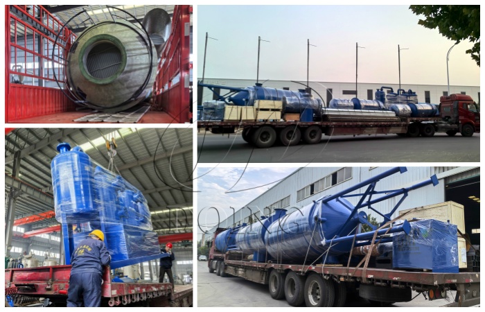continuous rubber tyre pyrolysis machine in India
