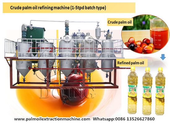 Is there a machinery that turns red palm oil into edible oil?