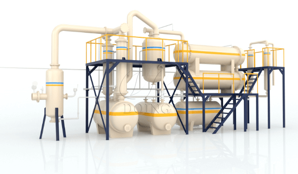 Waste tire refining equipment