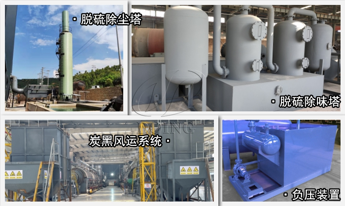 Environmental protection equipment for tire refining