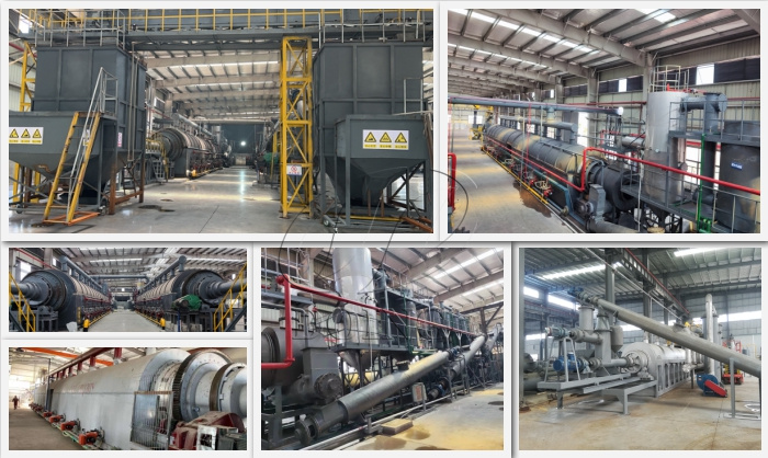 Waste tire refining equipment