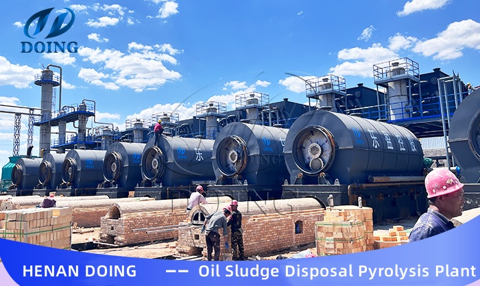 DOING oil sludge recycling pyrolysis plant