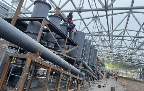 DY-C-50 fully automatic tire pyrolysis plant put into operation in Russia