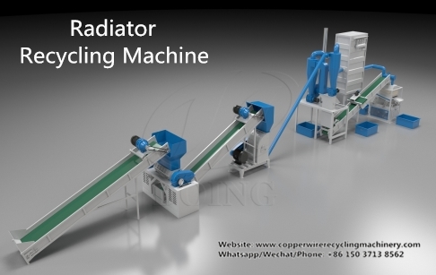 Thailand 500kg/h radiator recycling machine project was successfully installed and put into production