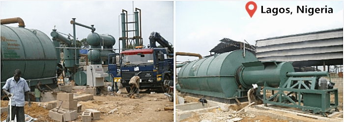 waste tyre pyrolysis machine in Nigeria