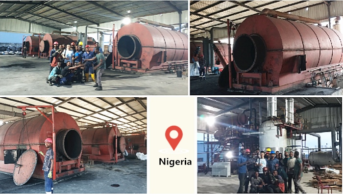 waste tyre to diesel pyrolysis distillation plant