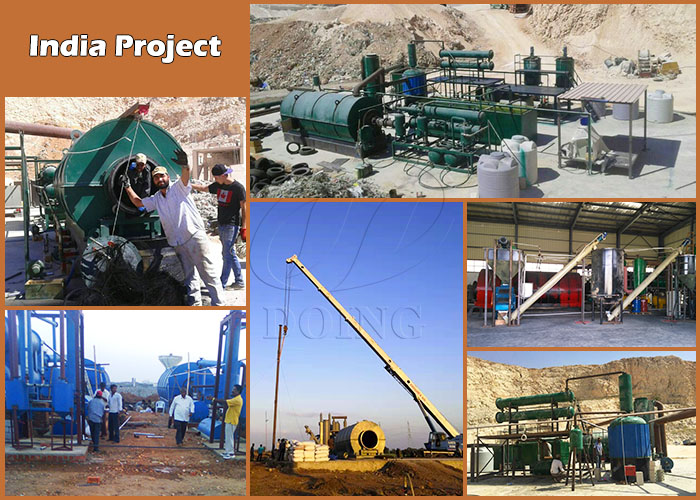 Waste pyrolysis and distillation machine projects in India