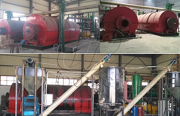 10TPD waste plastic pyrolysis plant in Accra of India