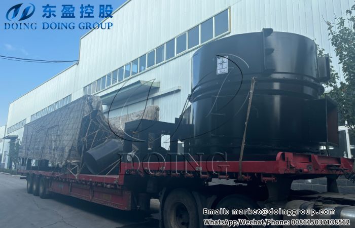 continuous organic waste carbonization machine