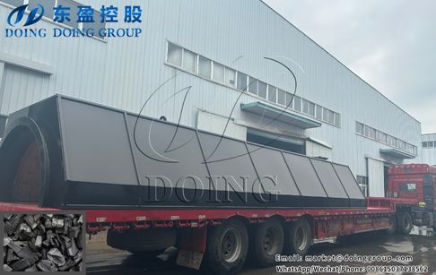 A set of continuous organic waste carbonization machine was delivered to Vietnam