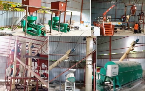 5TPH palm kernel cracker and separator machine project and 1TPH palm kernel oil extraction machines project in Uganda