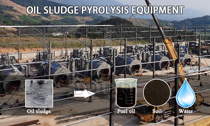 DOING waste oil sludge pyrolysis machine