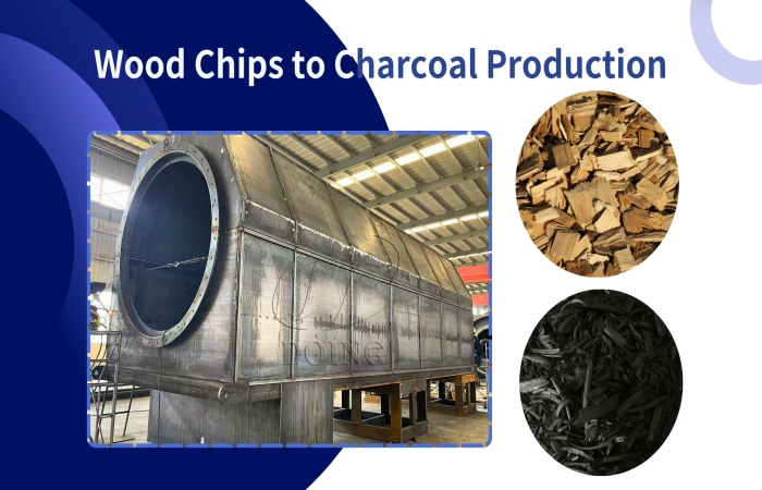 wood chips to charcoal production wood chips charcoal making machine