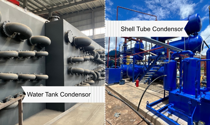 DOING tire pyrolysis plant multi-stage cooling apparatus DOING tire pyrolysis plant