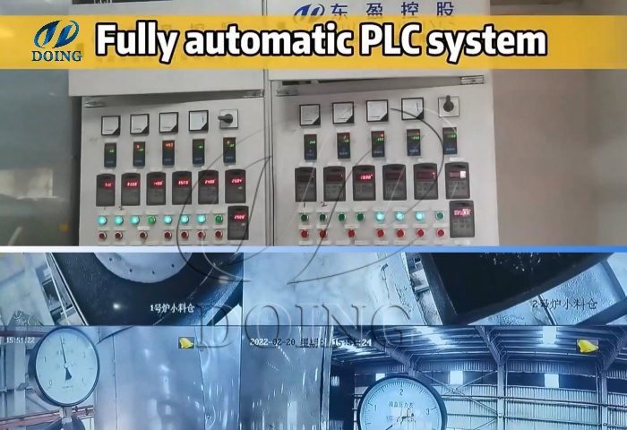 DOING tire pyrolysis plant fully automatic PLC system DOING tire pyrolysis plant