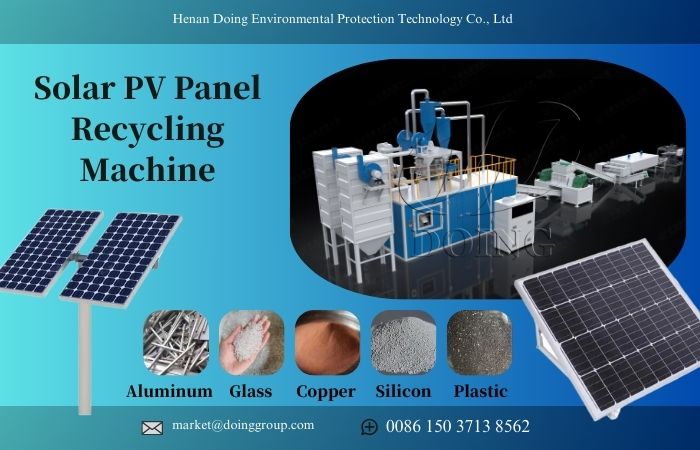 PV panel recycling machine