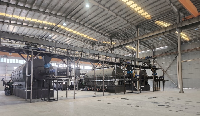 Operating site for DOING pyrolysis plant DOING tire pyrolysis plant