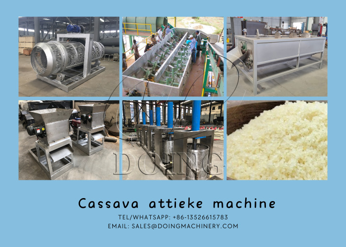 Cassava attieke machine