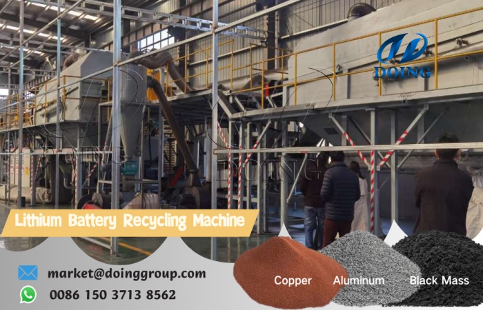 EV car battery recycling plant