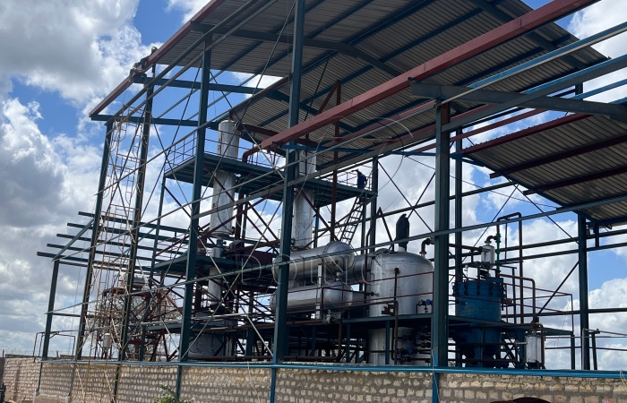 waste engine oil refining plant