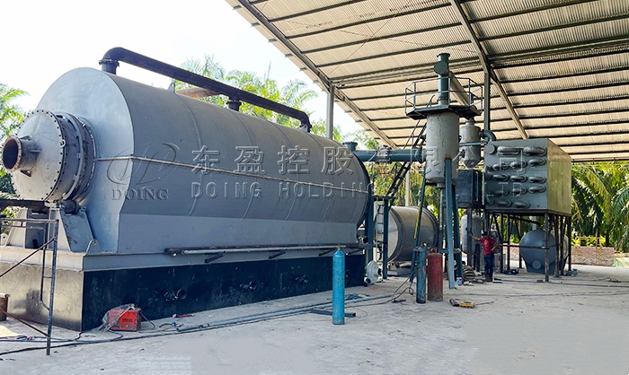 Semi-continuous pyrolysis equipment in Indonesia
