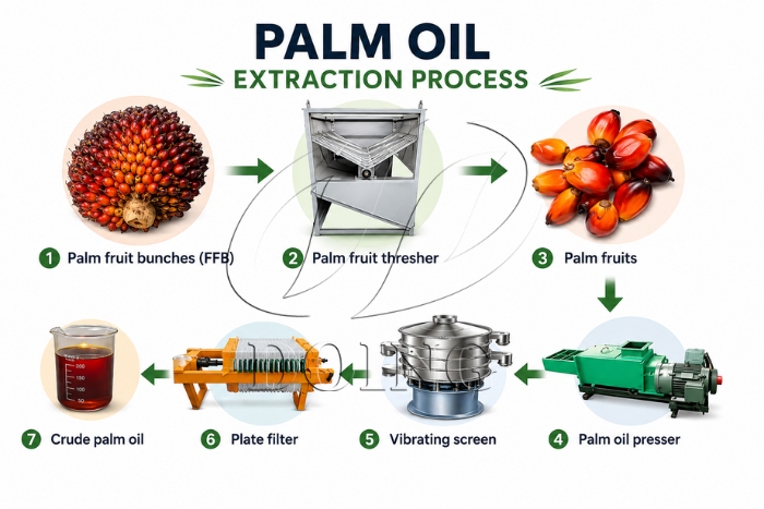 Palm oil making machine