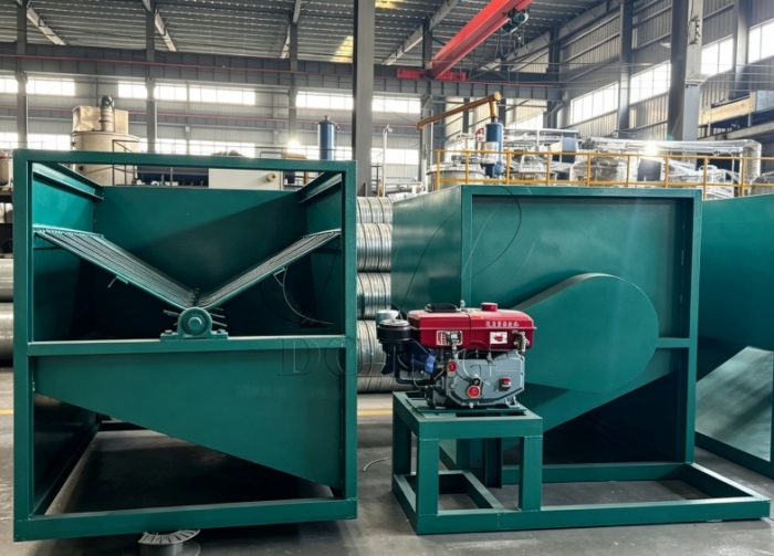 Palm fruit thresher