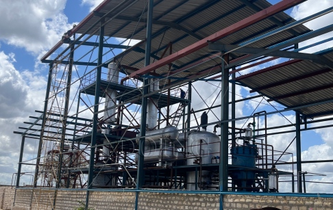 10TPD Waste Engine Oil Distillation Refining Plant Successfully Installed in Kenya