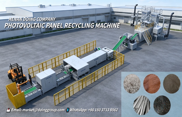 solar panel recycling machine