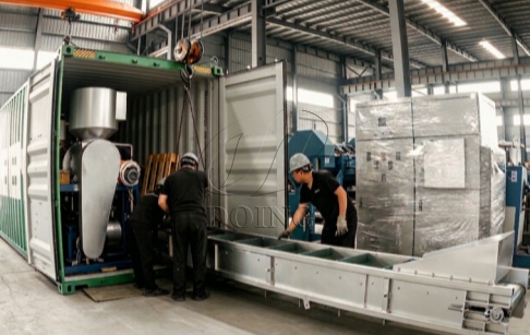 2.5Ton Waste Plastic to Diesel and Gasoline Integrated Plant Loaded for Indonesia