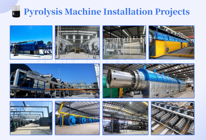 DOING ECO pyrolysis machine projects worldwide pyrolysis machine project