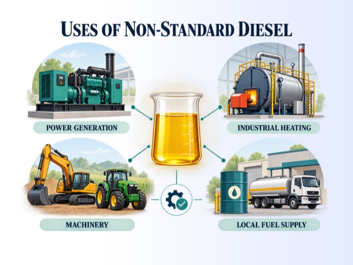 tire extracted diesel applications